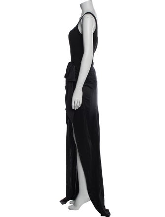 Cinq à Sept Scoop Neck Long Dress