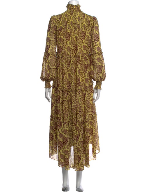 Cinq à Sept Floral Print Long Dress