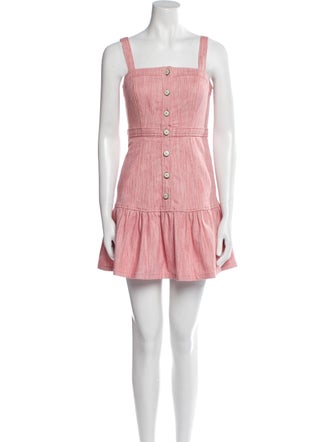 Cinq à Sept Square Neckline Mini Dress