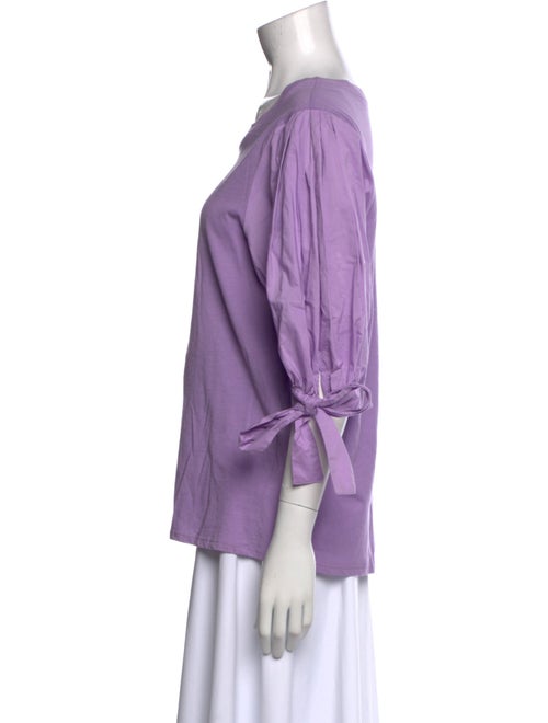 Cinq à Sept Bateau Neckline Three-Quarter Sleeve T-Shirt