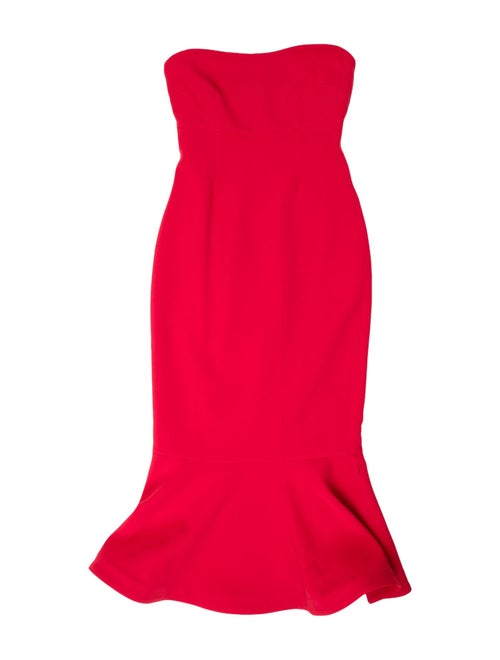 Cinq à Sept Strapless Midi Length Dress
