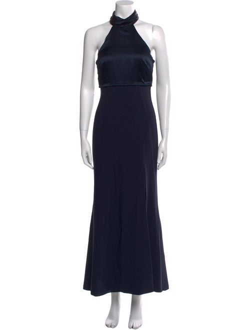 Cinq à Sept Mock Neck Long Dress