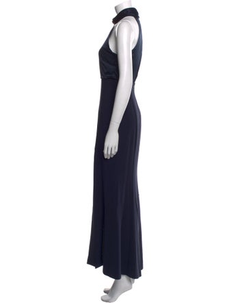 Cinq à Sept Mock Neck Long Dress