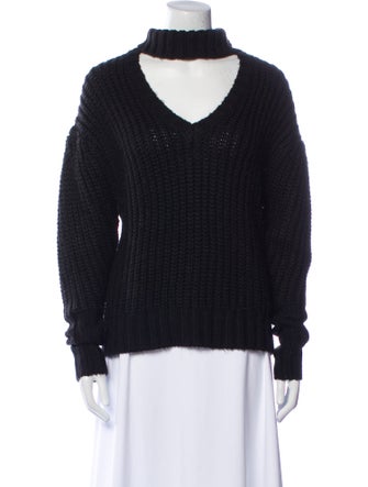 Cinq à Sept Mock Neck Long Sleeve Sweatshirt