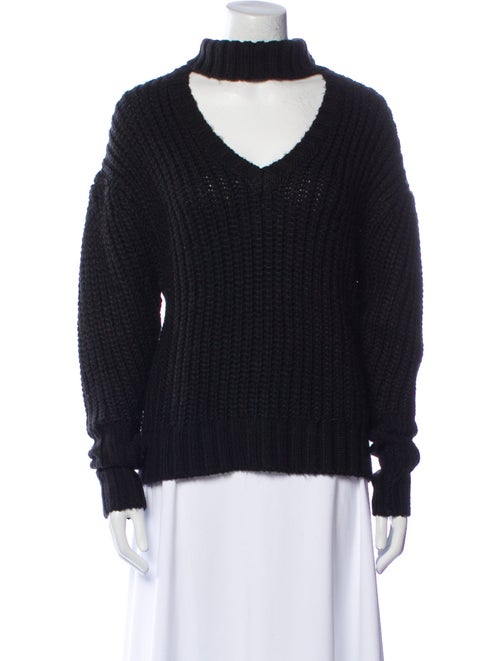 Cinq à Sept Mock Neck Long Sleeve Sweatshirt