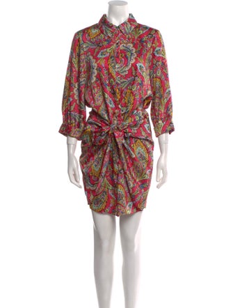 Cinq à Sept Paisley Print Mini Dress