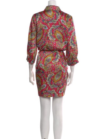 Cinq à Sept Paisley Print Mini Dress