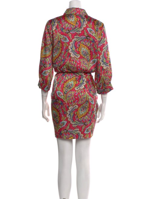 Cinq à Sept Paisley Print Mini Dress