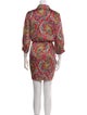 Cinq à Sept Paisley Print Mini Dress