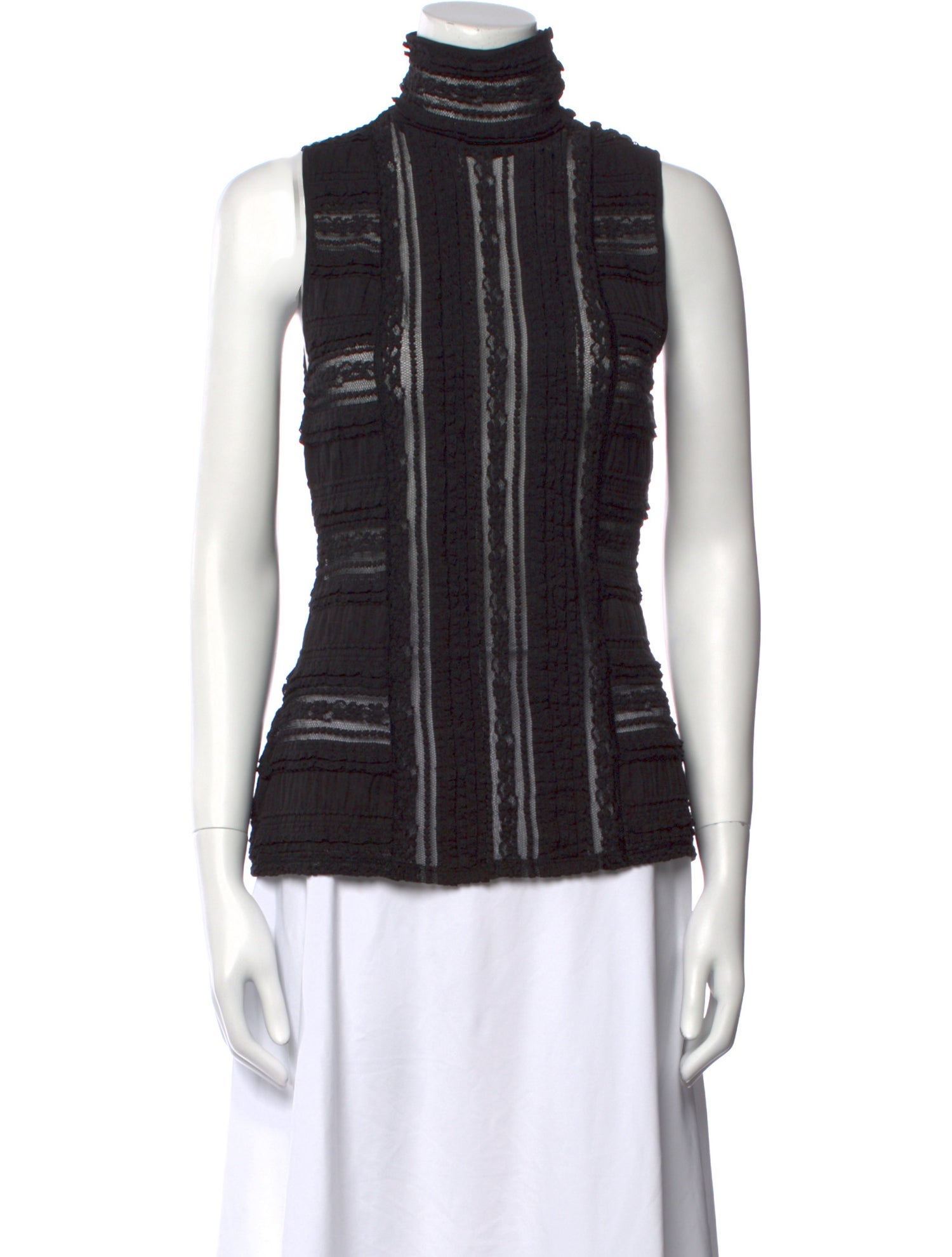 Cinq à Sept Turtleneck Sleeveless Top