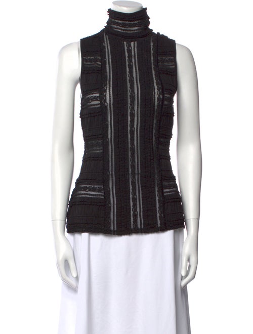 Cinq à Sept Turtleneck Sleeveless Top