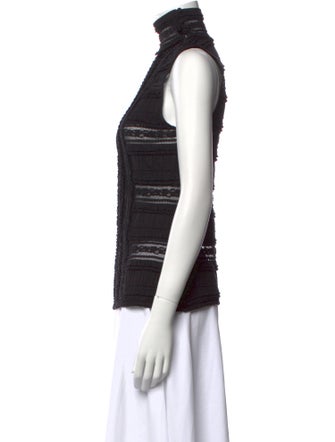 Cinq à Sept Turtleneck Sleeveless Top