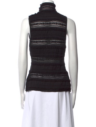 Cinq à Sept Turtleneck Sleeveless Top
