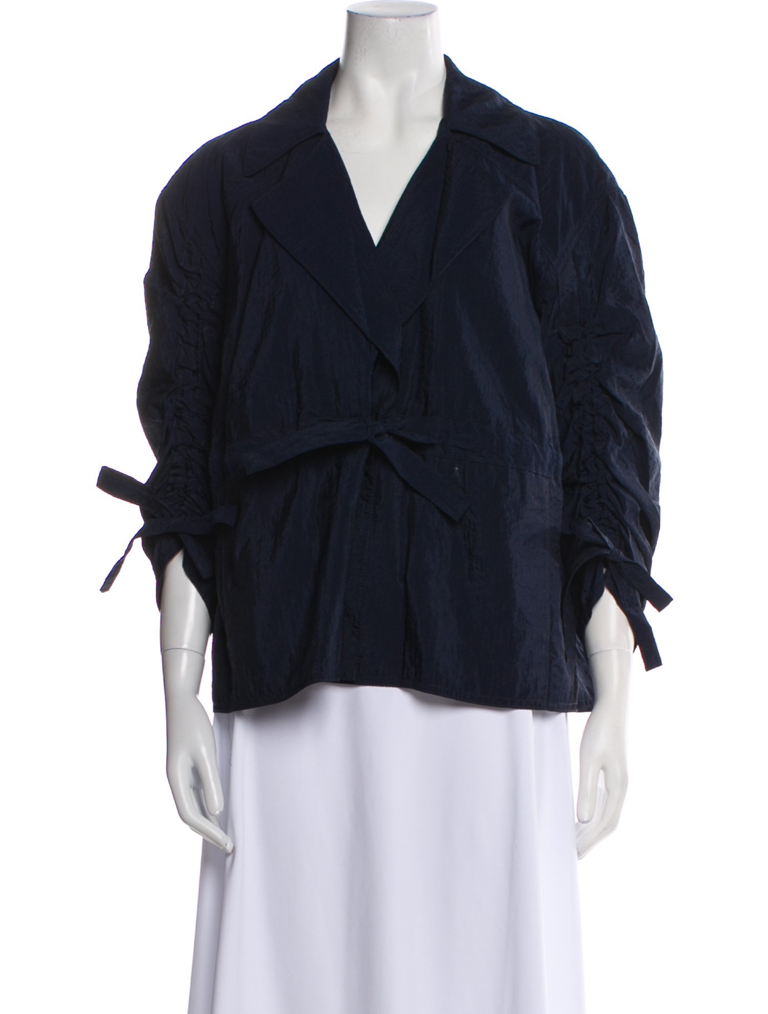 Cinq à Sept V-Neck Three-Quarter Sleeve Blouse