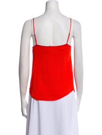 Cinq à Sept Square Neckline Sleeveless Top