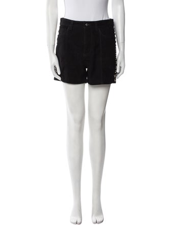 Cinq à Sept Goat Leather Mini Shorts