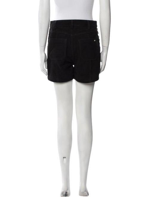 Cinq à Sept Goat Leather Mini Shorts