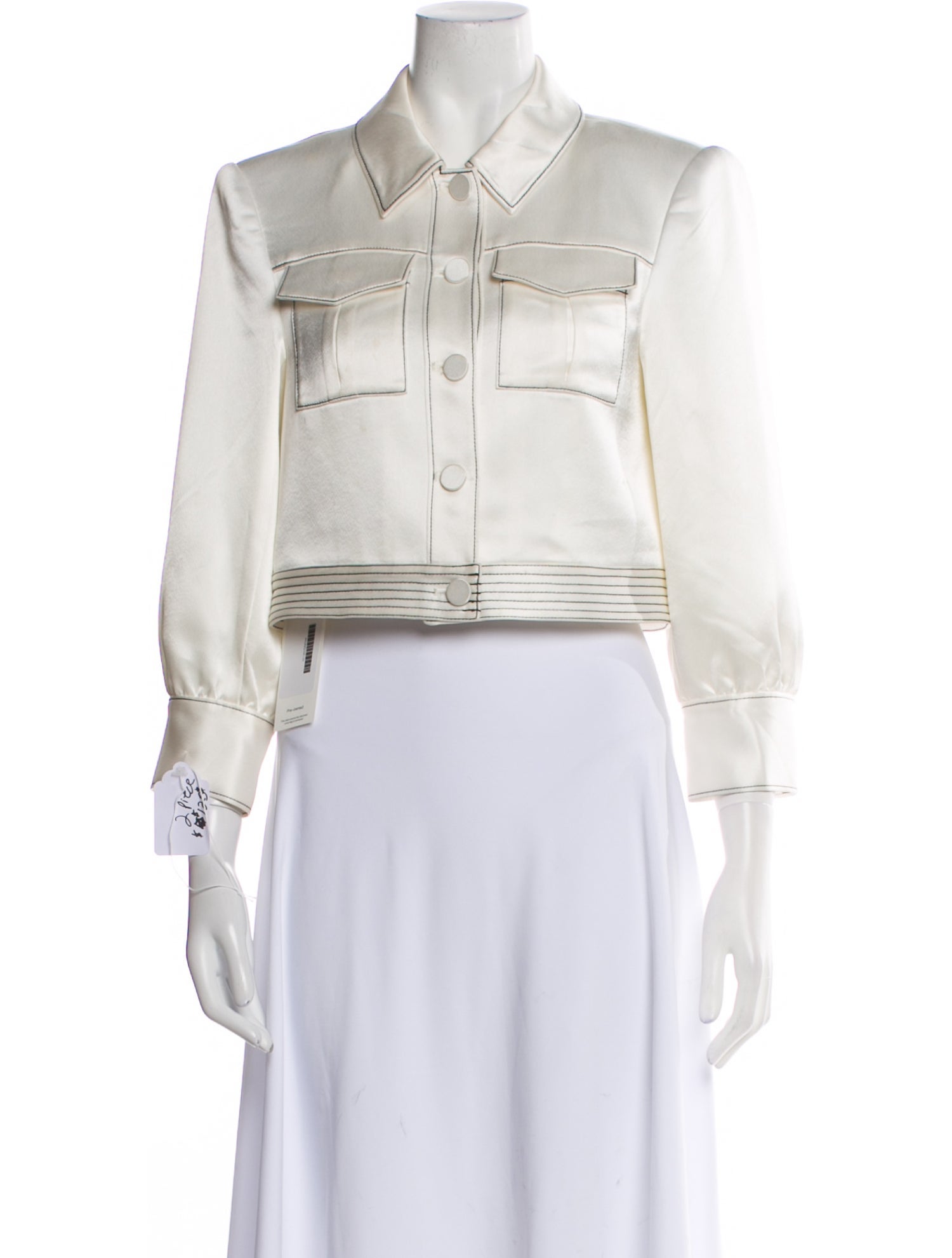 Cinq à Sept Satin Jacket