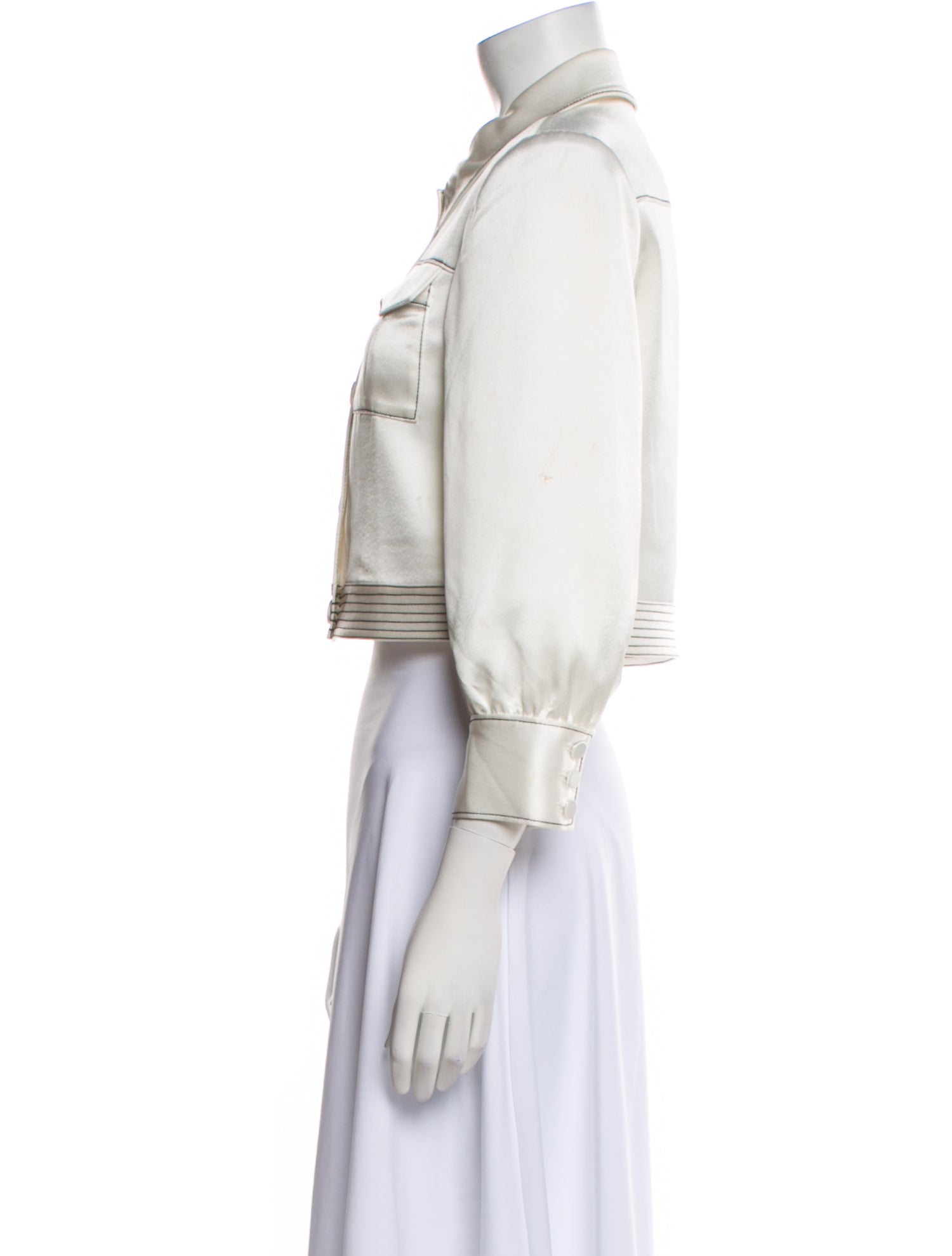 Cinq à Sept Satin Jacket