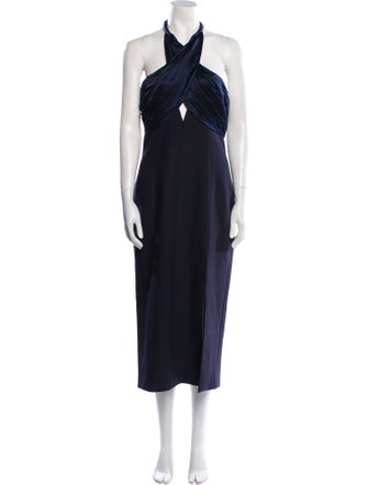 Cinq à Sept Halterneck Midi Length Dress