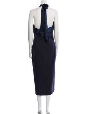 Cinq à Sept Halterneck Midi Length Dress