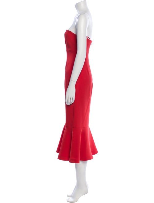 Cinq à Sept Strapless Midi Length Dress