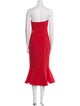 Cinq à Sept Strapless Midi Length Dress