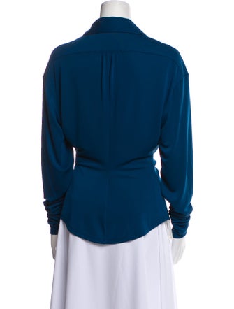 Cinq à Sept Cowl Neck Long Sleeve Blouse