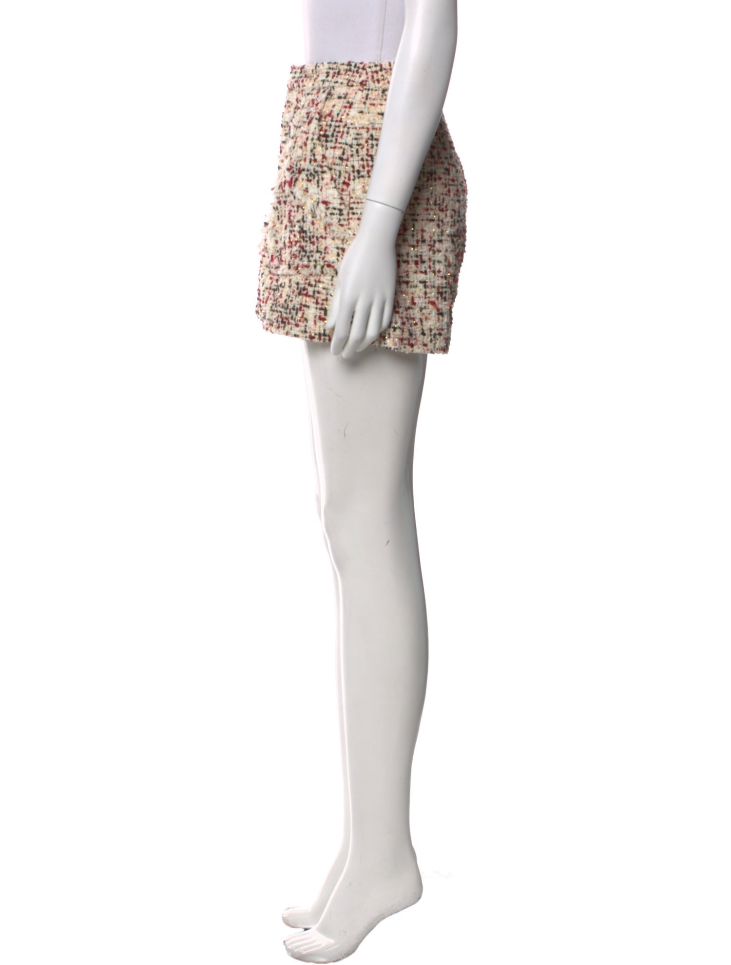 Cinq à Sept Tweed Pattern Mini Shorts w/ Tags