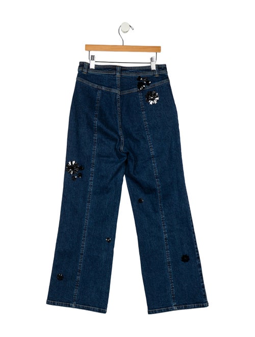 Cinq à Sept Mid-Rise Wide Leg Jeans