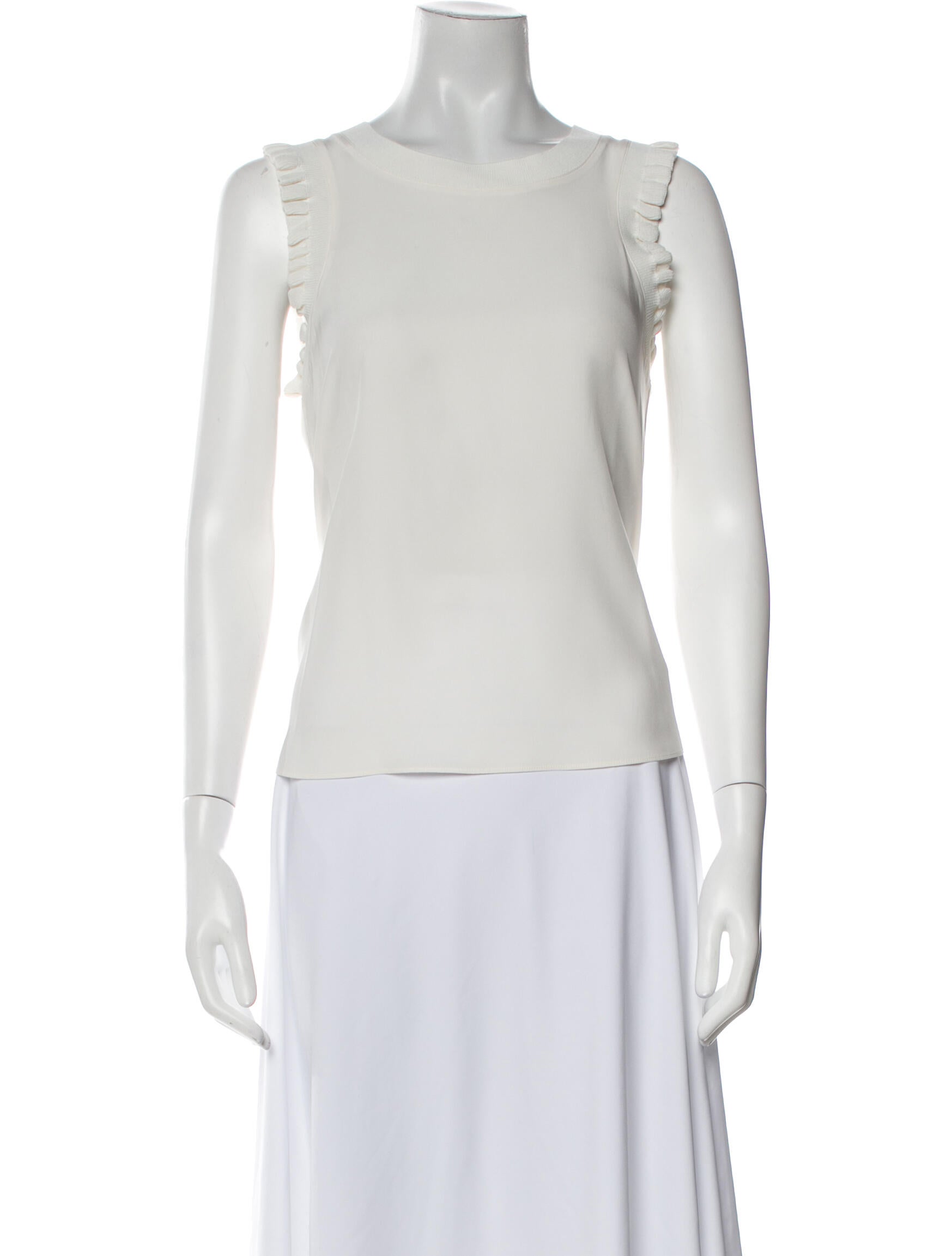 Cinq à Sept Silk Bateau Neckline Top