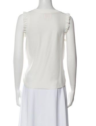 Cinq à Sept Silk Bateau Neckline Top