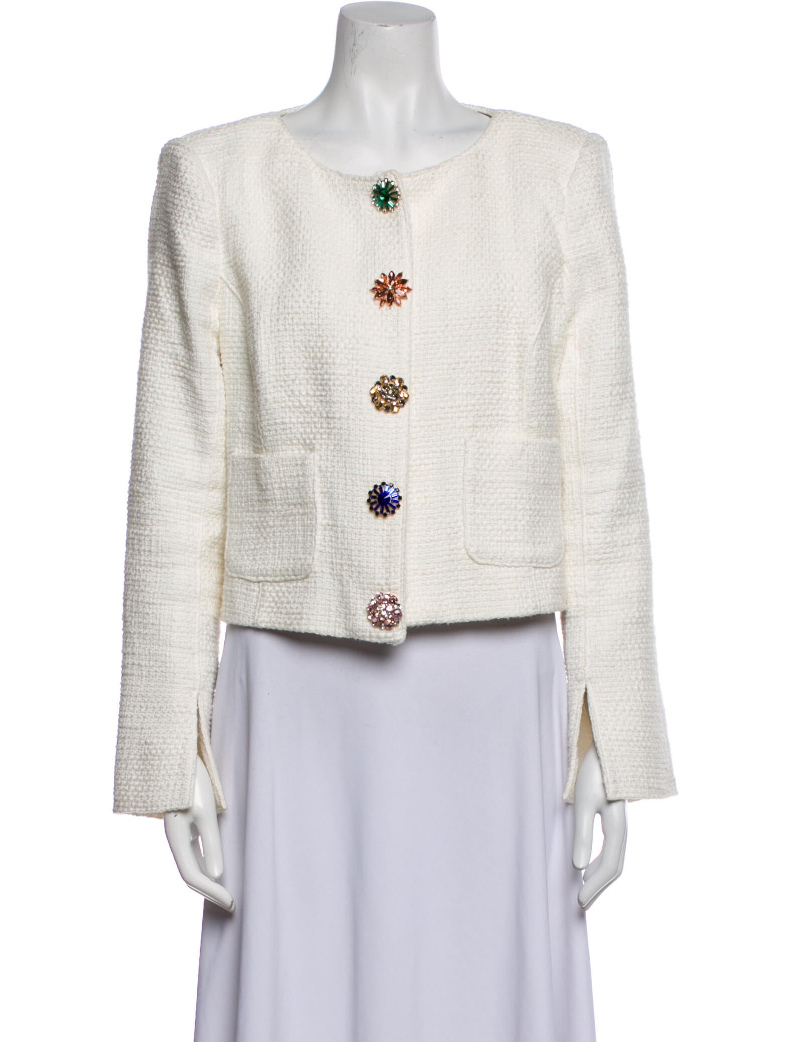 Cinq à Sept Tweed Pattern Evening Jacket