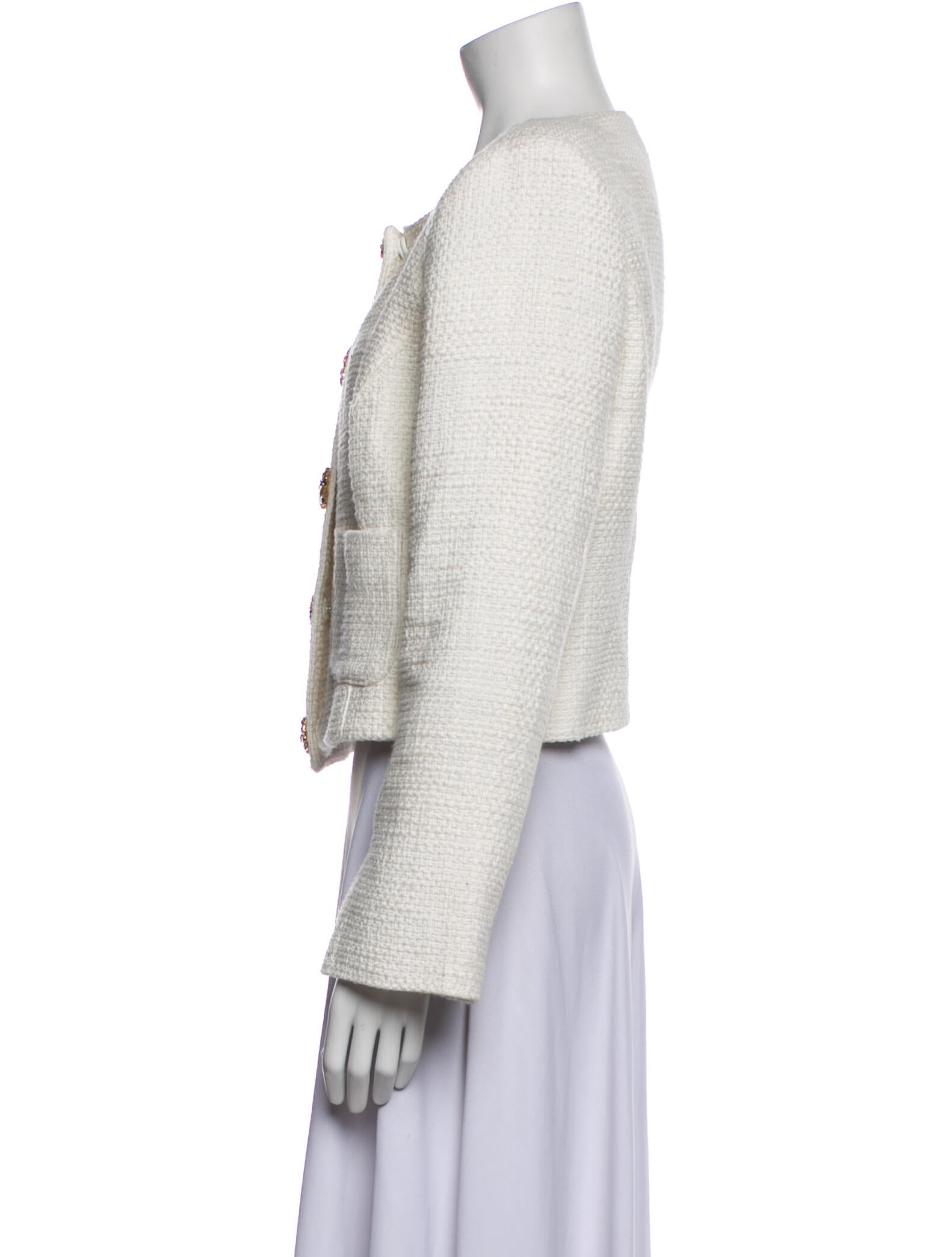 Cinq à Sept Tweed Pattern Evening Jacket