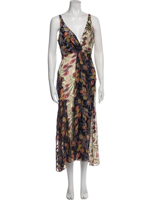 Cinq à Sept Printed Long Dress