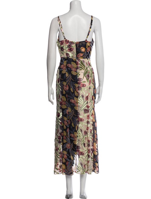 Cinq à Sept Printed Long Dress