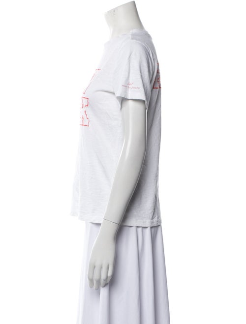 Cinq à Sept Graphic Print Crew Neck T-Shirt