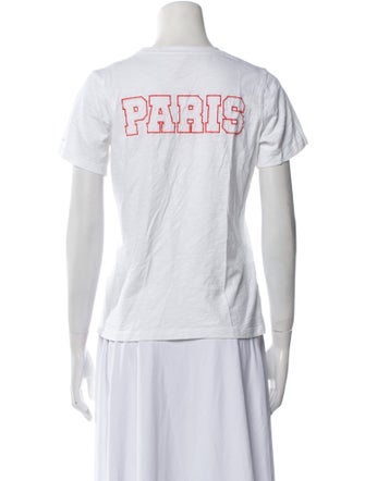 Cinq à Sept Graphic Print Crew Neck T-Shirt