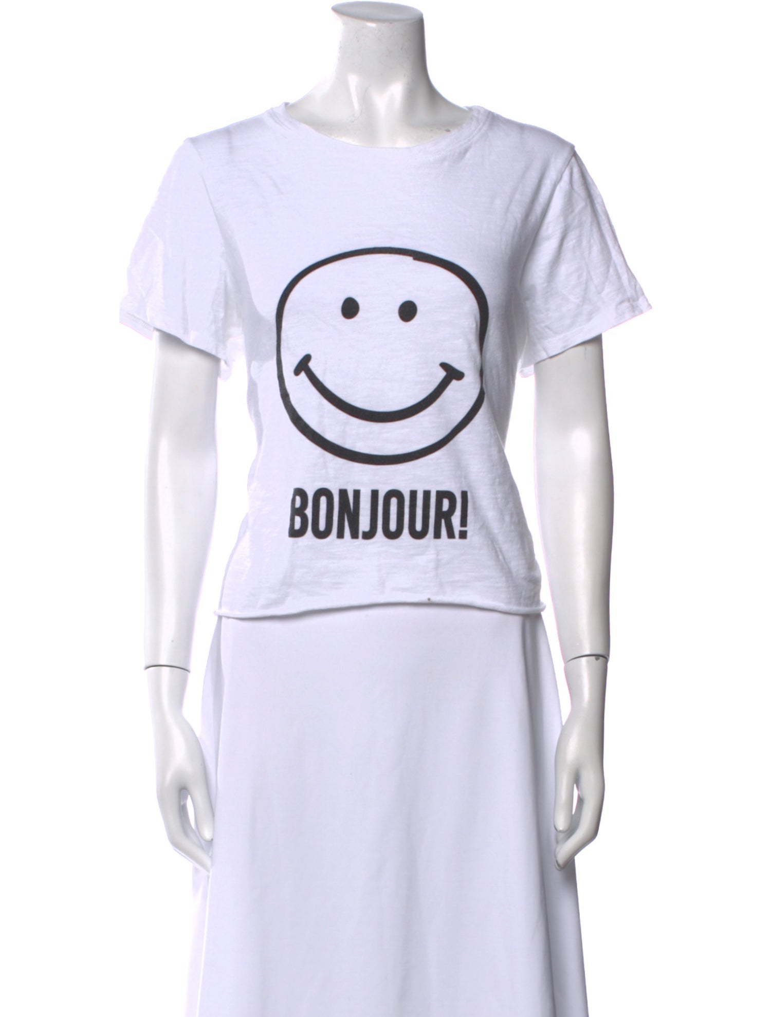 Cinq à Sept Graphic Print Crew Neck T-Shirt