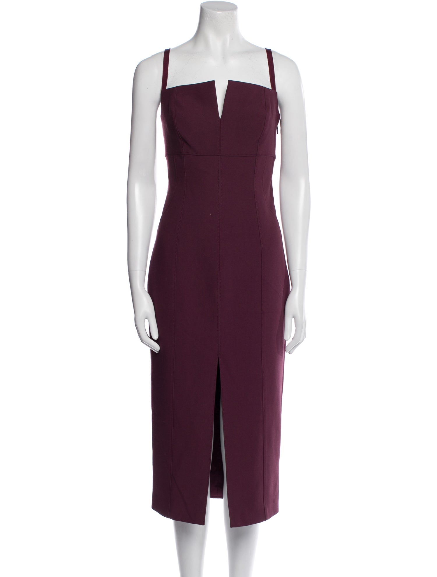 Cinq à Sept Square Neckline Midi Length Dress