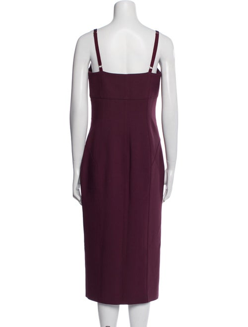 Cinq à Sept Square Neckline Midi Length Dress