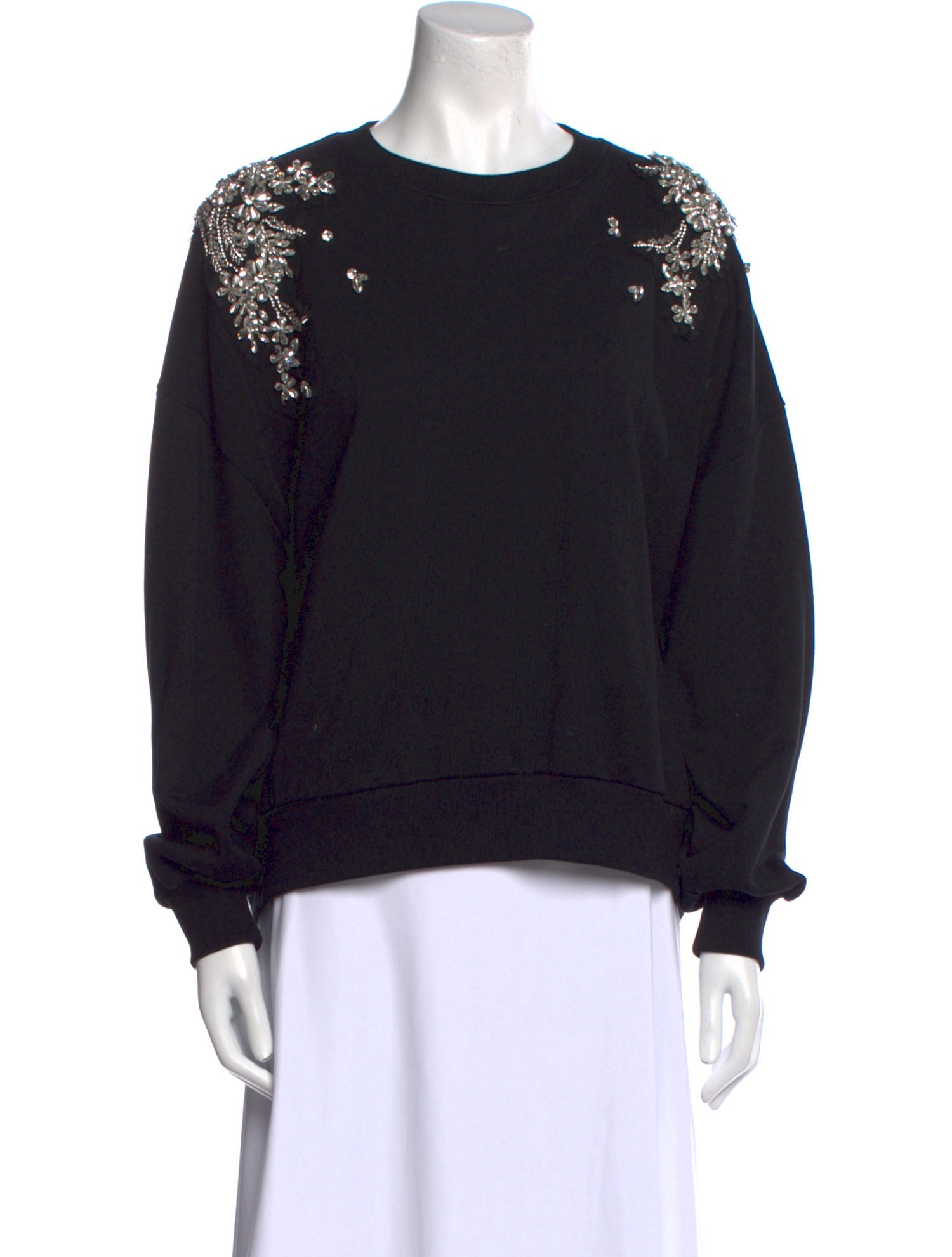 Cinq à Sept Crew Neck Long Sleeve Sweatshirt