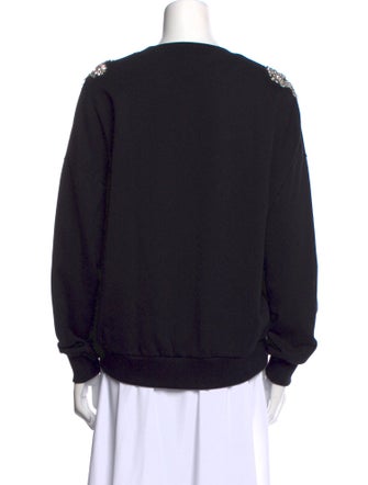 Cinq à Sept Crew Neck Long Sleeve Sweatshirt