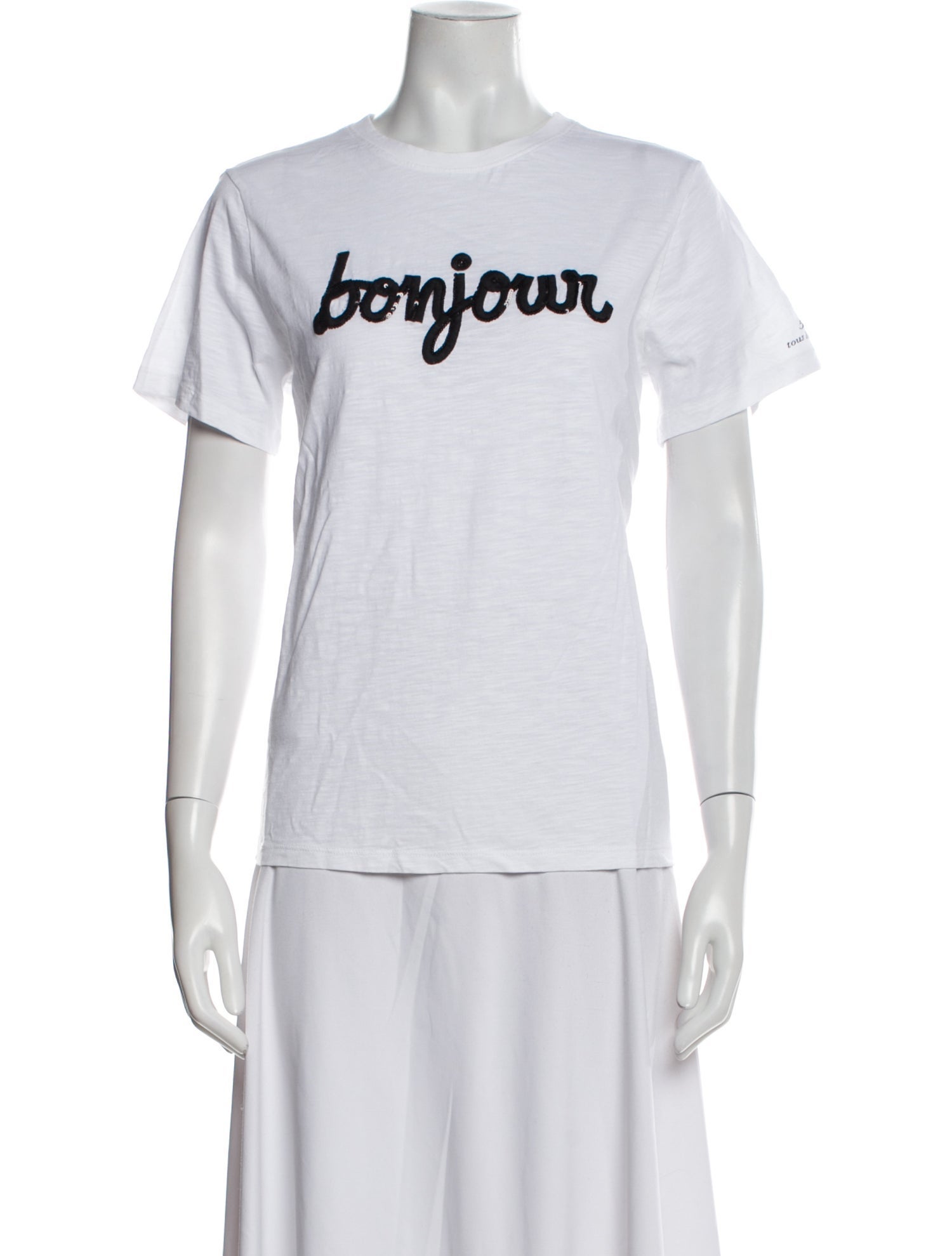 Cinq à Sept Graphic Print Crew Neck T-Shirt w/ Tags