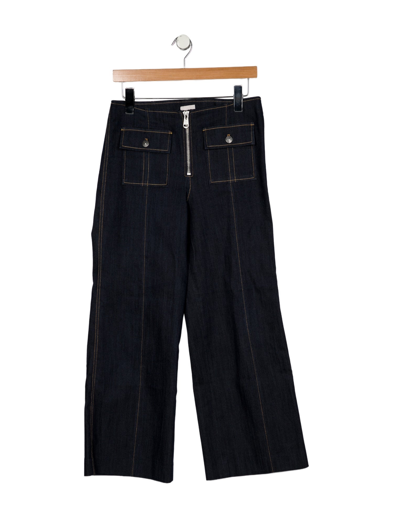 Cinq à Sept Mid-Rise Wide Leg Jeans