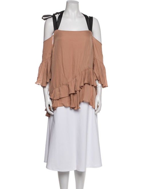 Cinq à Sept Silk Square Neckline Blouse