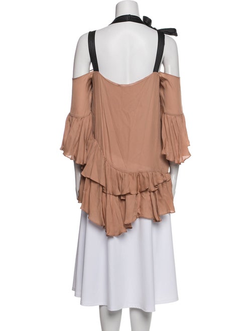 Cinq à Sept Silk Square Neckline Blouse