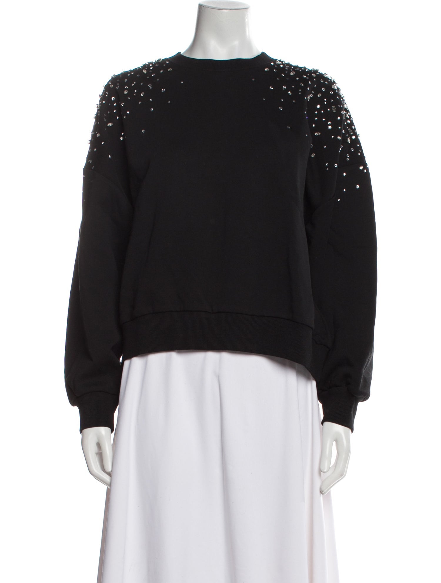 Cinq à Sept Crew Neck Long Sleeve Sweatshirt