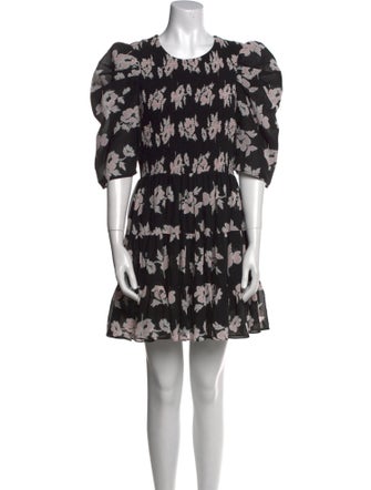 Cinq à Sept Floral Print Mini Dress