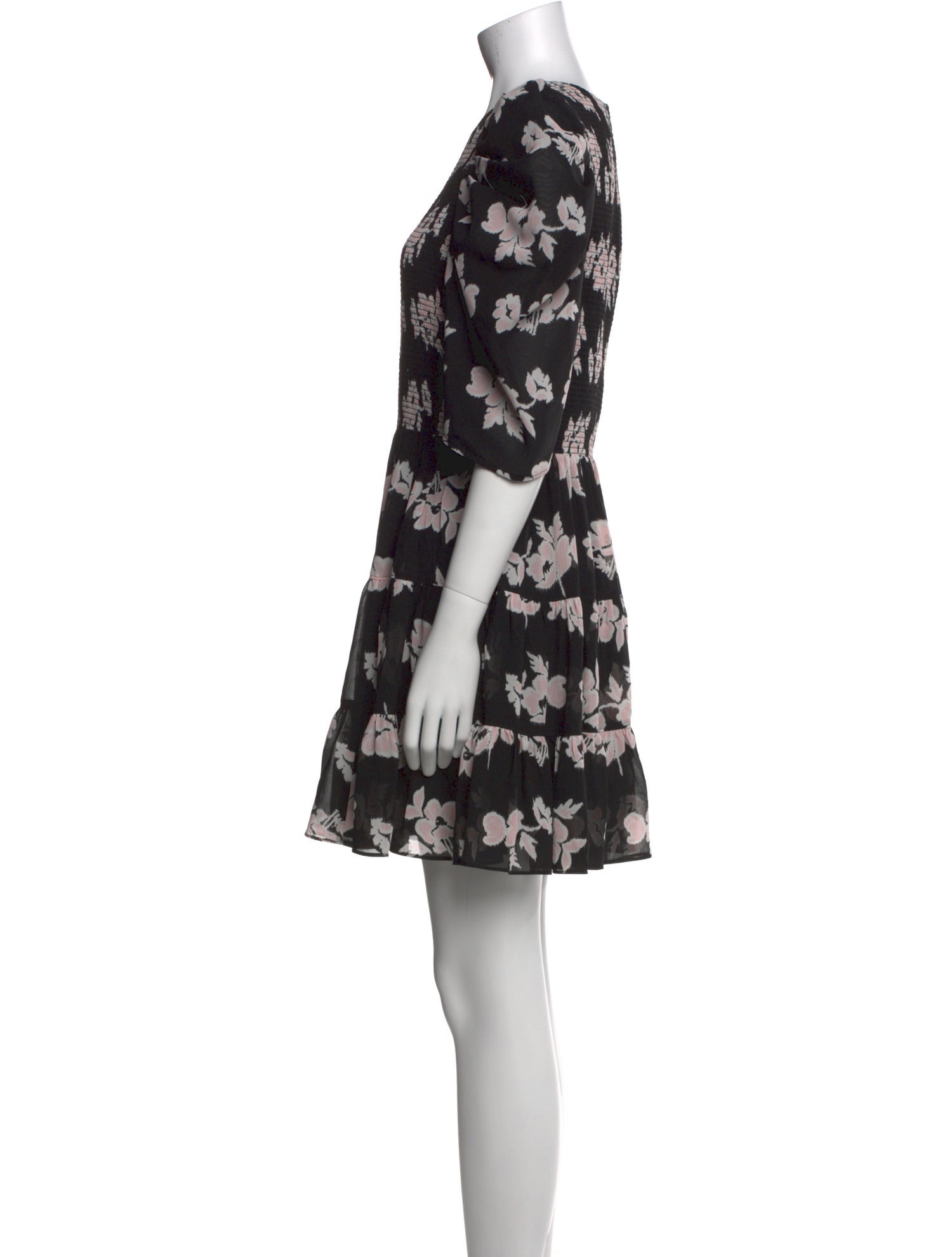 Cinq à Sept Floral Print Mini Dress